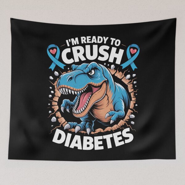Item preview, Diabetic Diabetes Awareness T1D Dinosaur Cute designed and sold by cosmicncozyS.