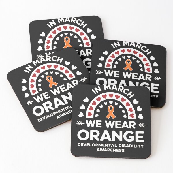 Item preview, In March We Wear Orange Developmental Disability Awareness 9 designed and sold by AvagondaMind.