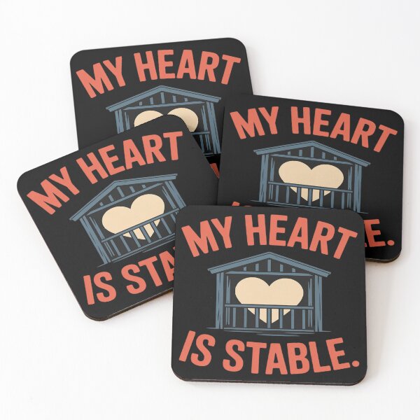 Item preview, My Heart is Stable Horse Lover Equestrian novelty designed and sold by HardcoreTour.