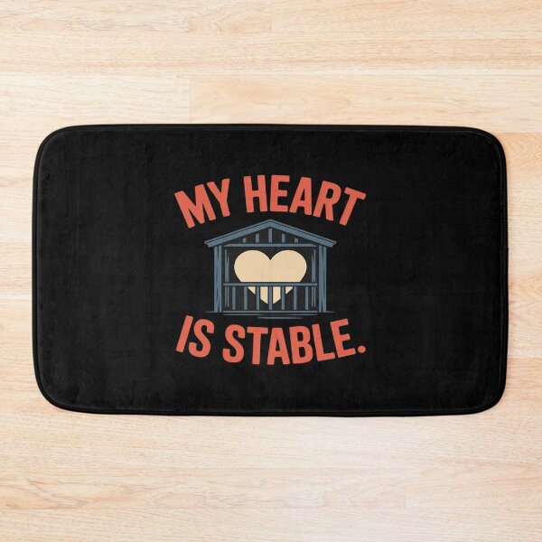 Item preview, My Heart is Stable Horse Lover Equestrian novelty designed and sold by HardcoreTour.