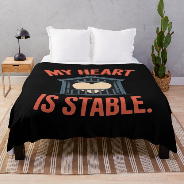 Item preview, My Heart is Stable Horse Lover Equestrian novelty designed and sold by HardcoreTour.