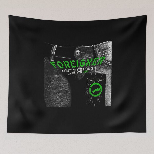 Item preview, Foreigner – Can’t Slow Down… When It’s Live (Denim Pocket Neon) designed and sold by ketttitisandnon.