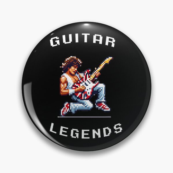 Item preview, Eddie Van Halen Retro Arcade Game Pixel Art designed and sold by benlyrun.