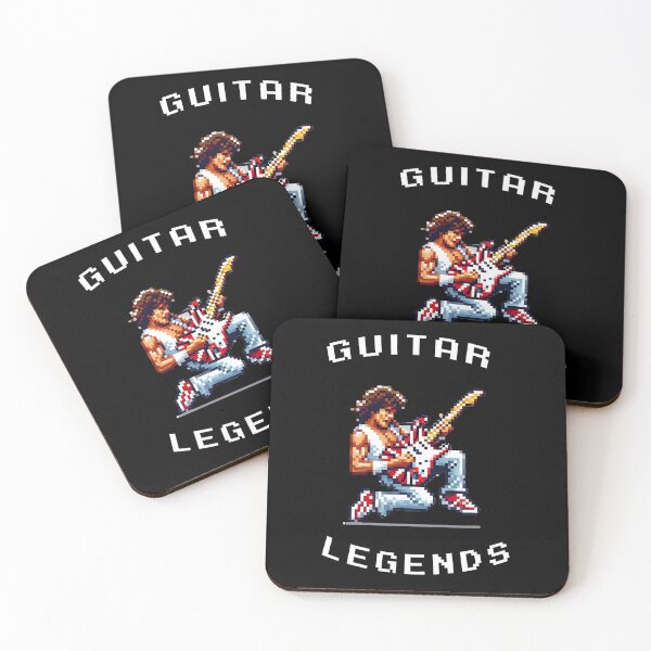 Item preview, Eddie Van Halen Retro Arcade Game Pixel Art designed and sold by benlyrun.