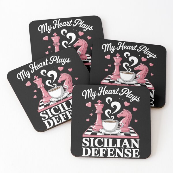 Item preview, My Heart Plays Sicilian Defense Funny Chess Opening designed and sold by HardcoreTour.