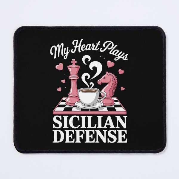 Item preview, My Heart Plays Sicilian Defense Funny Chess Opening designed and sold by HardcoreTour.