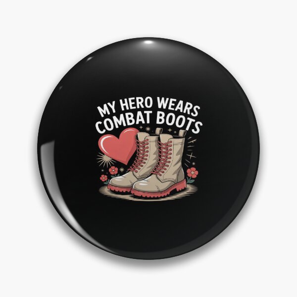 Item preview, My Hero Wears Combat Boots Military designed and sold by HardcoreTour.