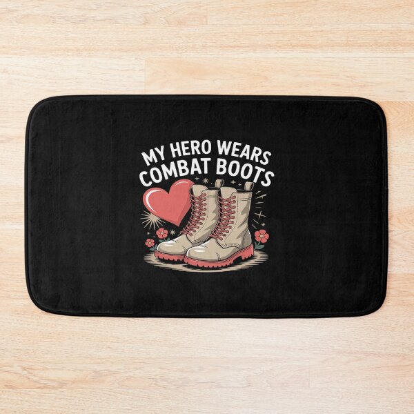 Item preview, My Hero Wears Combat Boots Military designed and sold by HardcoreTour.