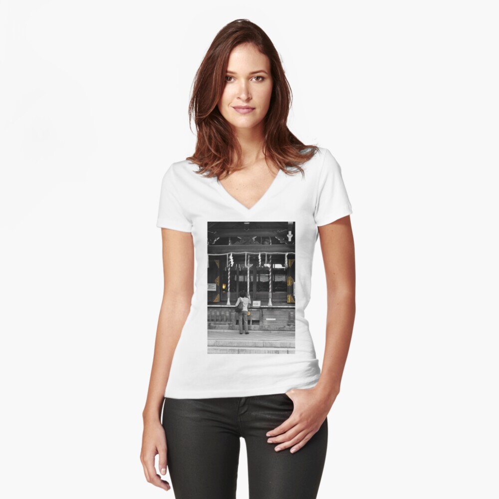 Item preview, Fitted V-Neck T-Shirt designed and sold by Jdubphotog.