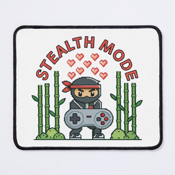 Item preview, Stealth Mode Pixel Ninja Gamer – Retro Gaming Cute Ninja Design designed and sold by UNDESIGNS1614.