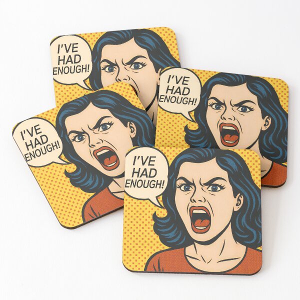 Item preview, Pop Art Retro Comic Style Emotional Expression Prints designed and sold by PinUpPizzazz.