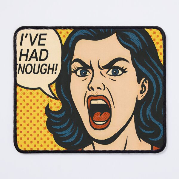 Item preview, Pop Art Retro Comic Style Emotional Expression Prints designed and sold by PinUpPizzazz.
