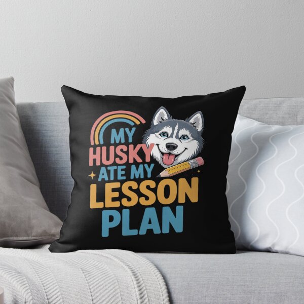 Item preview, My Husky Ate My Lesson Plan Funny Teacher Dog Back To School designed and sold by HardcoreTour.