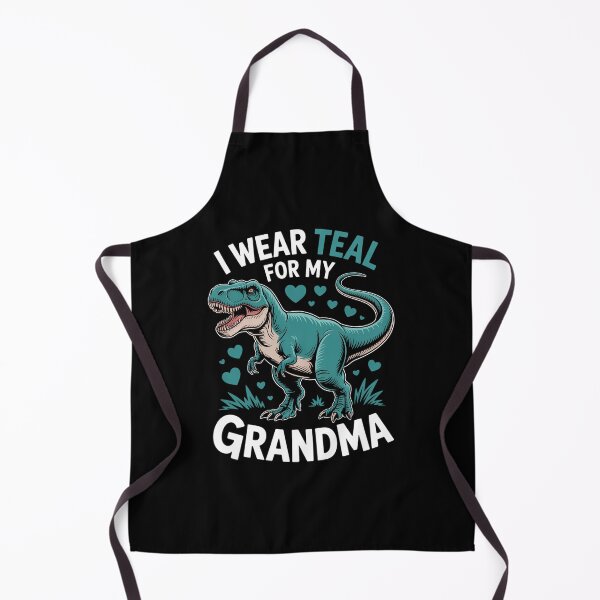 Item preview, Dinosaur Cute Ovarian Cancer Grandma designed and sold by cosmicncozyS.
