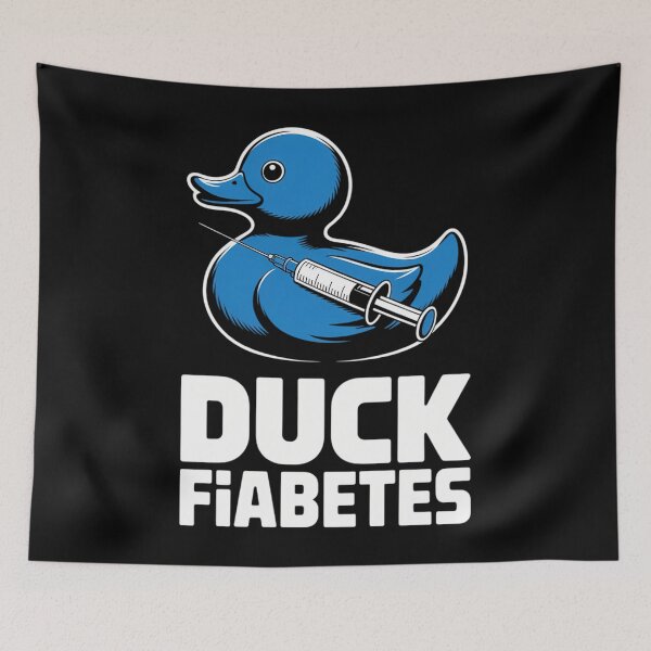 Item preview, Duck Funny Joke Diabetes Awareness T1D designed and sold by cosmicncozyS.