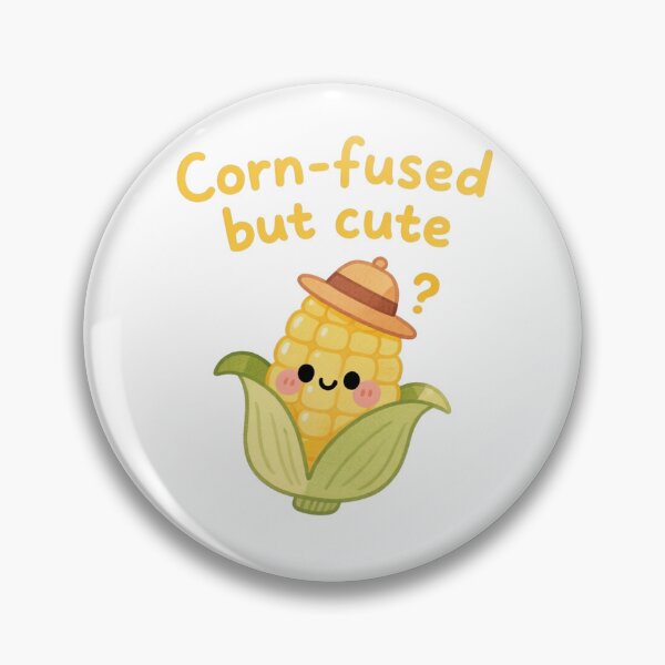 Item preview, Cornfused But Cute – Adorable Corn Confusion Sticker designed and sold by MissKoalaJY.