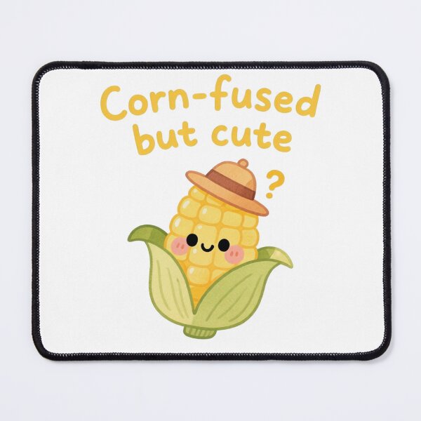 Item preview, Cornfused But Cute – Adorable Corn Confusion Sticker designed and sold by MissKoalaJY.
