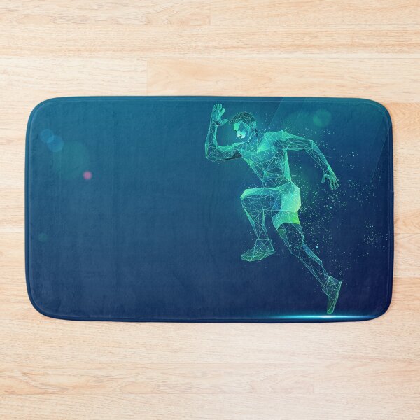 Item preview, sport science technology, polygon runner with futuristic element designed and sold by NiamLab.