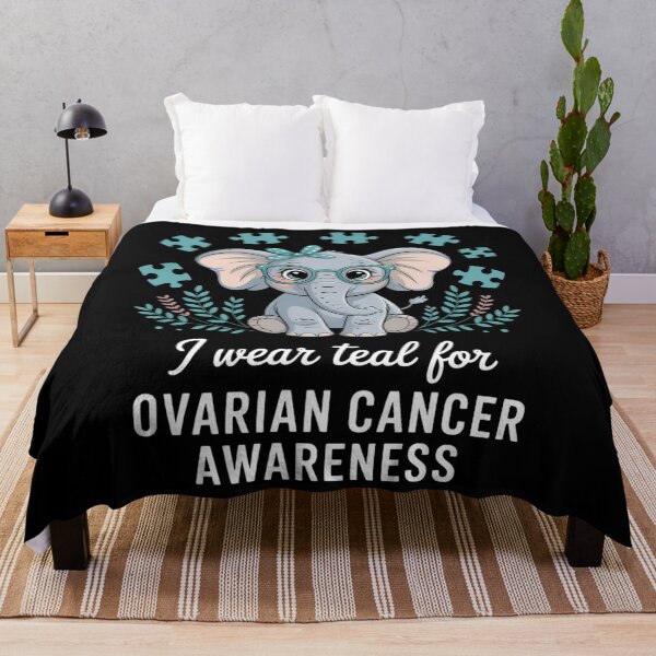 Item preview, Elephant Cute Ovarian Cancer Awareness designed and sold by cosmicncozyS.