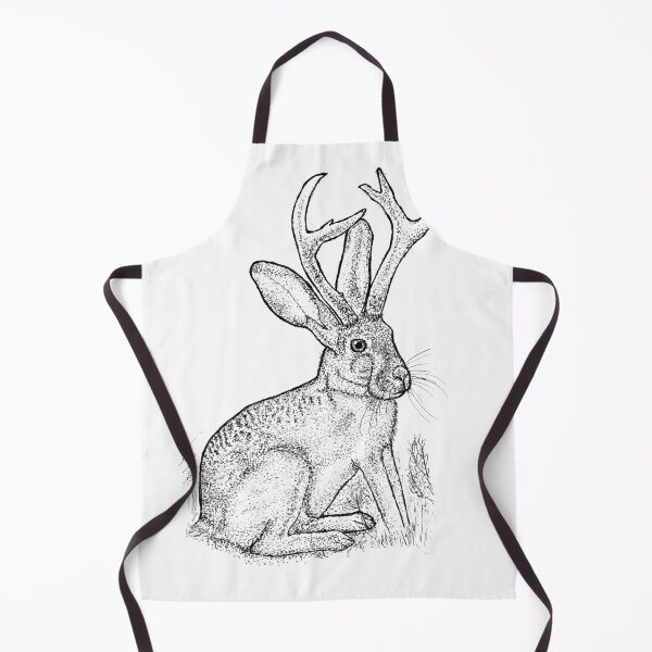 Item preview, Mythical Jackalope Stipple Illustration designed and sold by wbhny.