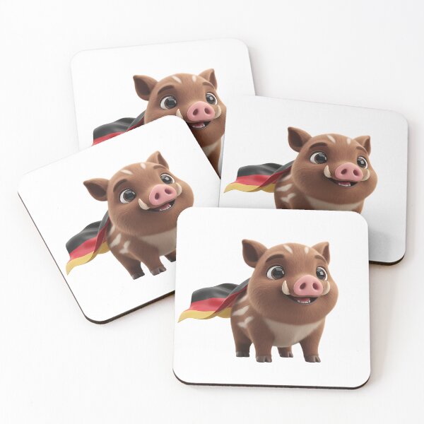 Artikelvorschau, Niedliches deutsches Wildschweinchen entworfen und verkauft von GlobePals.