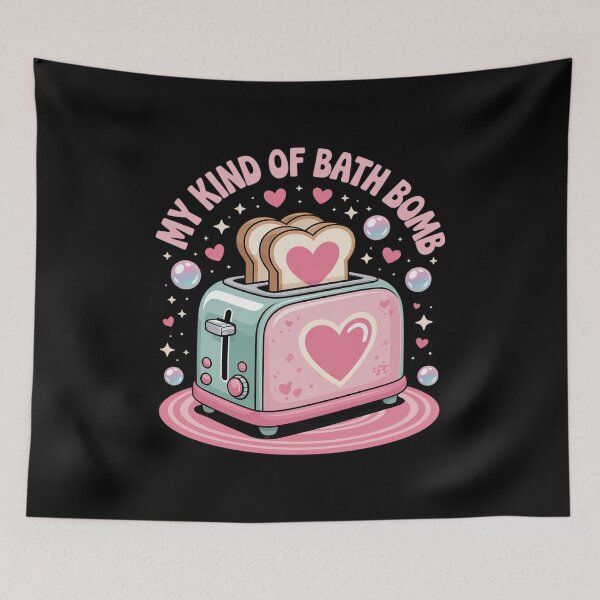 Item preview, My Kind of Bath Bomb Toaster Nu Goth Dark Humor Sarcastic designed and sold by HardcoreTour.