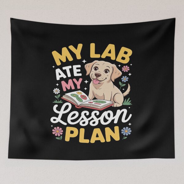 Item preview, My Lab Ate My Lesson Plan Funny Labrador Teacher Dog Owner designed and sold by HardcoreTour.