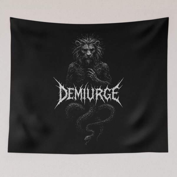Item preview, Demiurge - Gnostic Lion‑Headed Deity Art designed and sold by Mortisigil.
