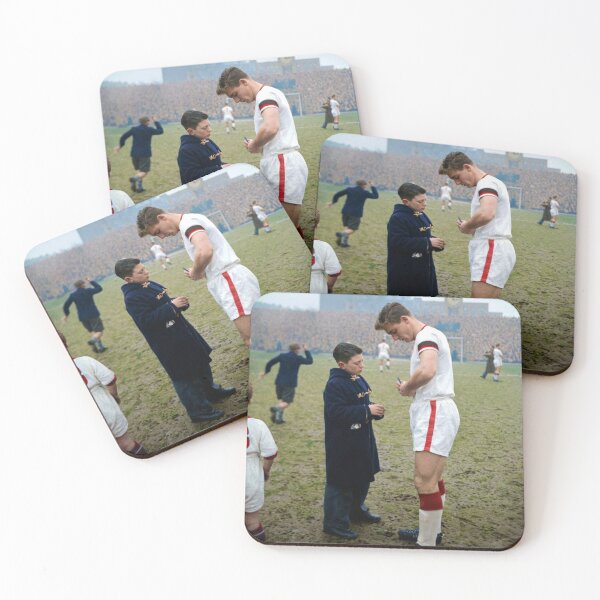 Item preview, Duncan Edwards with a young fan on the pitch designed and sold by AndythephotoDr.