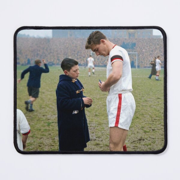 Item preview, Duncan Edwards with a young fan on the pitch designed and sold by AndythephotoDr.