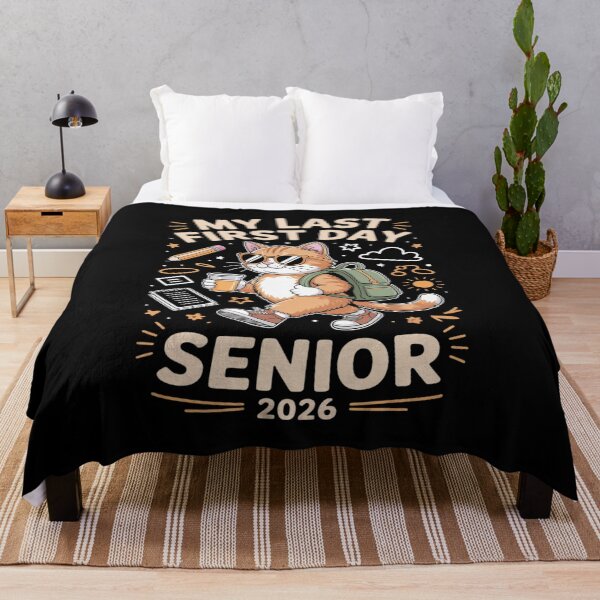 Item preview, My Last First Day Senior 2026 Cat Back to School Cool Class designed and sold by HardcoreTour.
