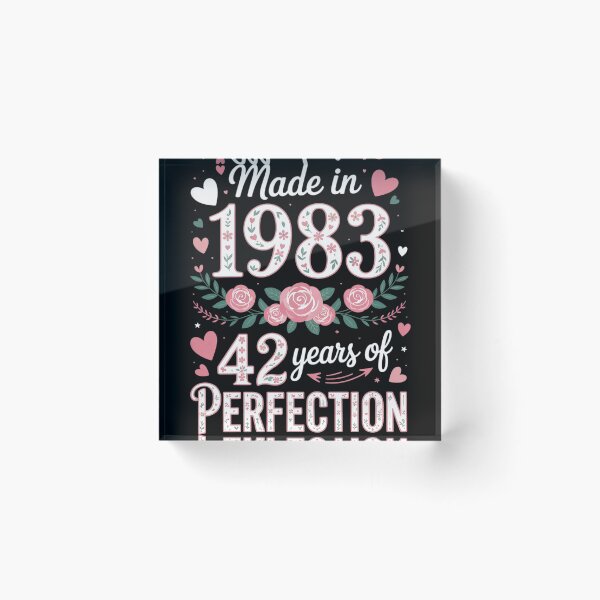 Item preview, 42 Year Old Made In 1983 Floral 42th Birthday Women  designed and sold by MyzoToyota.