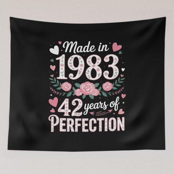 Item preview, 42 Year Old Made In 1983 Floral 42th Birthday Women  designed and sold by MyzoToyota.
