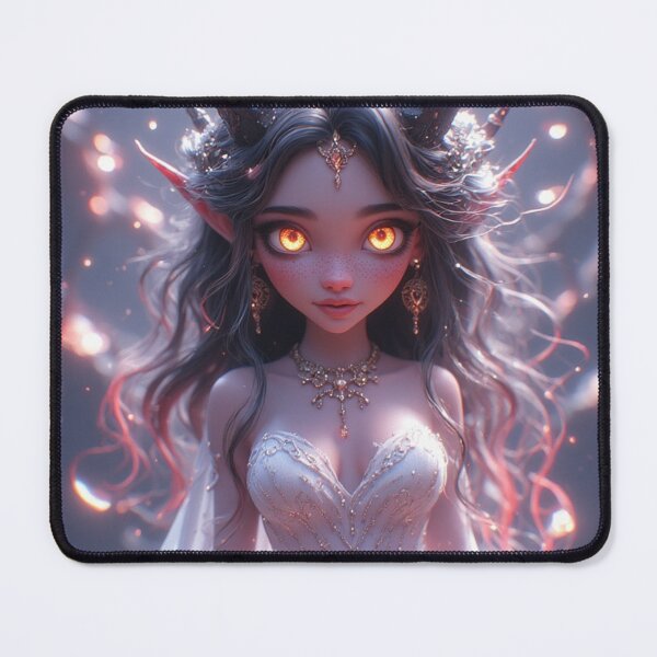 Item preview, Ethereal Demon Queen Portrait | Fantasy Angelic Lilith Character Art | Soft Gothic Digital Painting designed and sold by David R Sawin The Architects Of Eden.