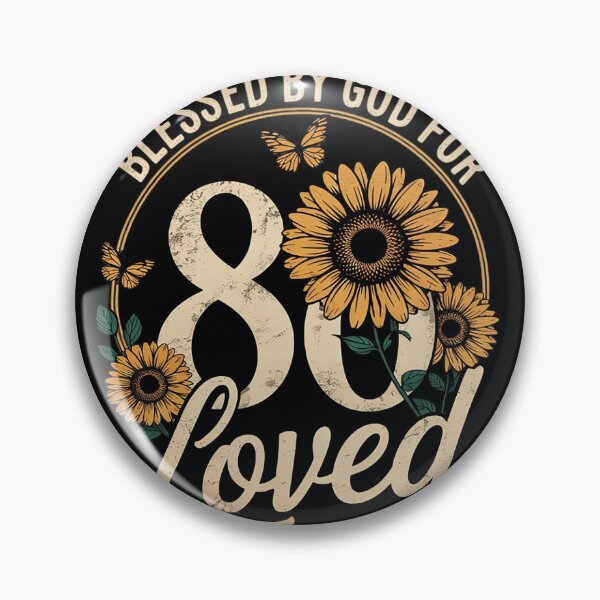 Item preview, 80 Years Loved Blessed Women 80 Years Old Floral Birthday  designed and sold by MyzoToyota.