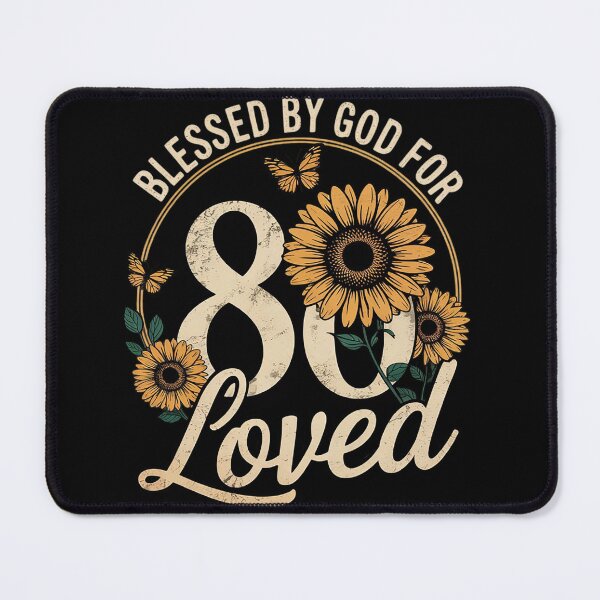 Item preview, 80 Years Loved Blessed Women 80 Years Old Floral Birthday designed and sold by MyzoToyota.