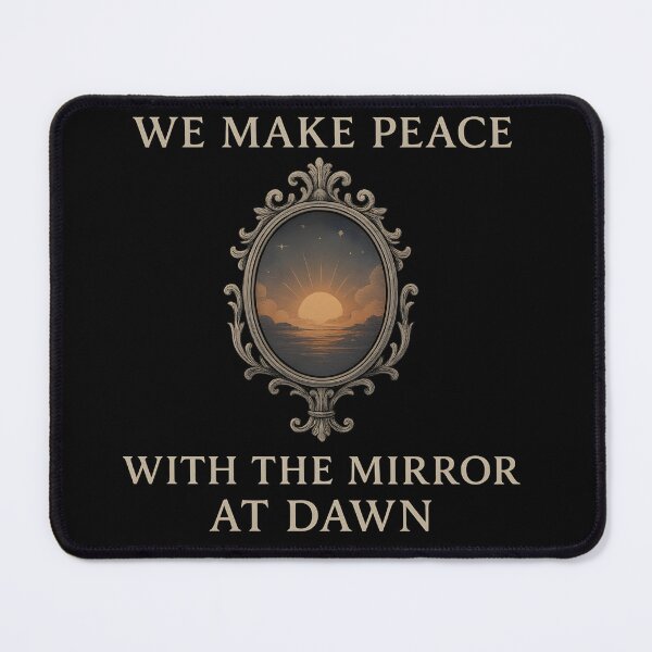 Item preview, We Make Peace with the Mirror at Dawn – Gothic Sunrise Self-Love designed and sold by Mouraludia.