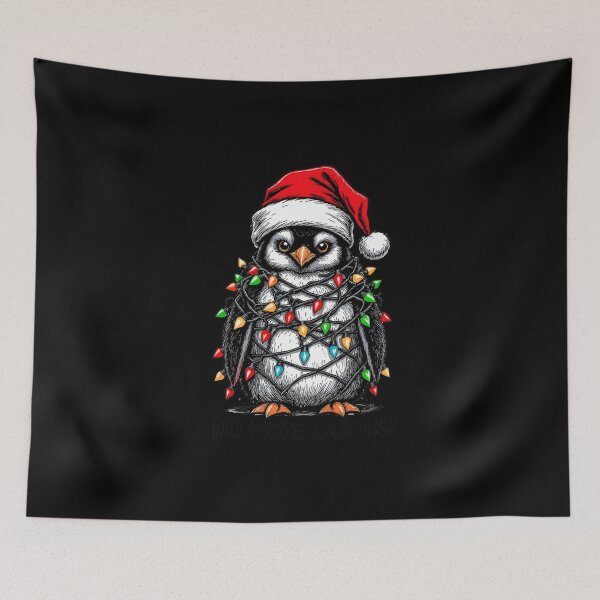 Item preview, Vector Penguin – “No More Carols!” | Funny Christmas Penguin Design designed and sold by ColorSplash123.