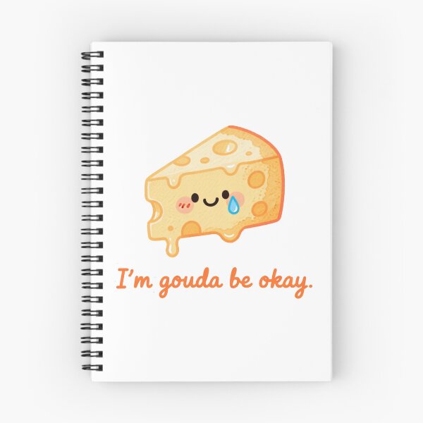 Item preview, I’m Gouda Be Okay – Cheesy Comfort Cheese Sticker designed and sold by MissKoalaJY.