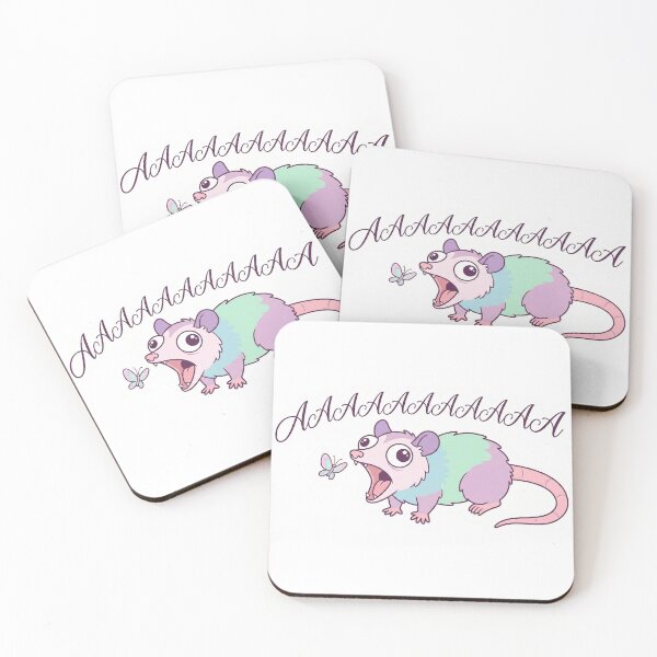 Item preview, Funny Screaming Opossum AAAAA - Internal Scream & Existential Dread Meme designed and sold by GeniePixel.