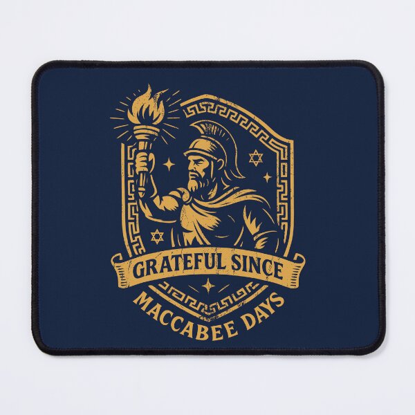 Item preview, Grateful Since Maccabee Days – Maccabee Warrior Emblem designed and sold by Thank-HaShem.