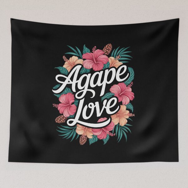 Item preview, Agape Love Watercolor Floral Flower Inspirational Christian  designed and sold by MyzoToyota.