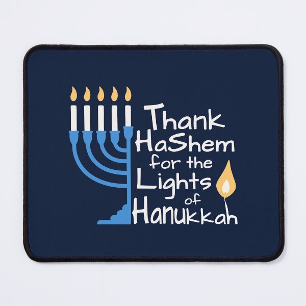 Item preview, Thank HaShem for the Lights of Hanukkah – Menorah Design designed and sold by Thank-HaShem.