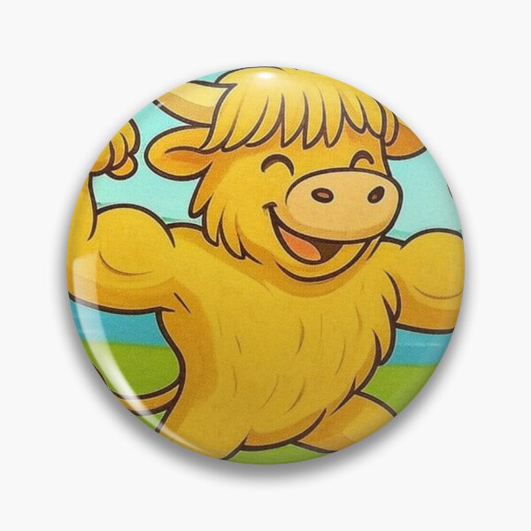 Item preview, Buff Moo the Mighty Highland Bull designed and sold by PeodeesCrazy.