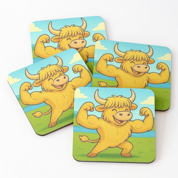 Item preview, Buff Moo the Mighty Highland Bull designed and sold by PeodeesCrazy.
