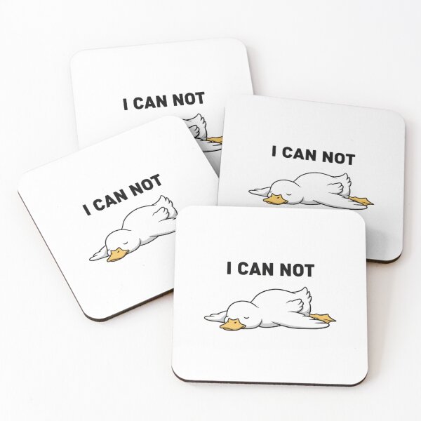 Item preview, I Can Not Duck - Funny Burnout & Tired Mood Meme designed and sold by GeniePixel.