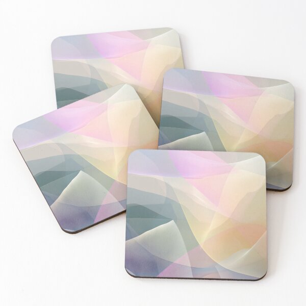 Item preview, Whispered Shapes Diagram – Pastel Ethereal Minimalist Abstract Wall Art designed and sold by LunaPoster.