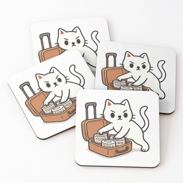 Item preview, Grumpy Cat Packing Only Essential Tuna Supplies designed and sold by Snacky Paws.
