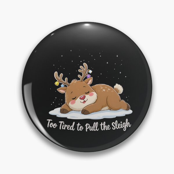 Item preview, Chill Reindeer – “Too Tired to Pull the Sleigh” | Cute Lazy Christmas Reindeer Design designed and sold by ColorSplash123.