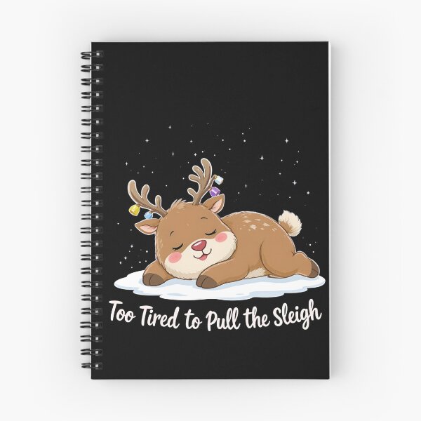 Item preview, Chill Reindeer – “Too Tired to Pull the Sleigh” | Cute Lazy Christmas Reindeer Design designed and sold by ColorSplash123.